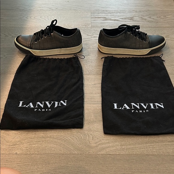 Stylish Black Lanvin Sneakers - Picture 5 of 6